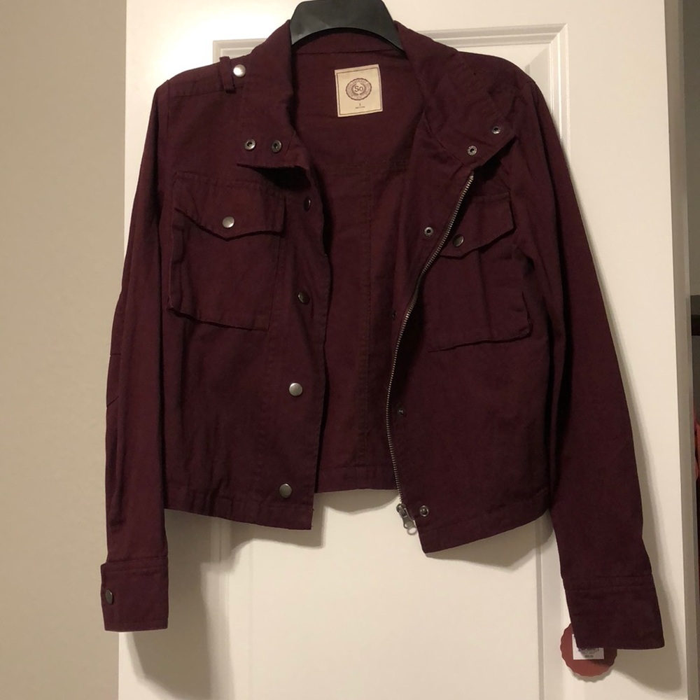 SO Burgundy Women's Jacket